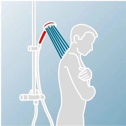 Schulte ExpressPlus Duschsystem Rain Classic Mit Thermostat Black Style Eckig 9 Schulte ExpressPlus Duschsystem Rain Classic Mit Thermostat Black Style Eckig - Image 8