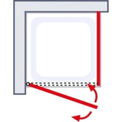 Schulte Drehtür Inkl. Seitenwand Toura Türanschlag Rechts 90 Cm X 90 Cm X 200 Cm -Badkomfort Verkauf 4060991060182 2053 6