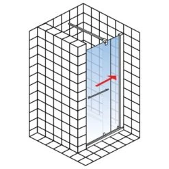Schulte Dusche Schiebetür In Nische Toura Türanschlag Links 120 Cm X 200 Cm -Badkomfort Verkauf 4060991060199 5