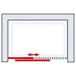 Schulte Dusche Schiebetür In Nische Toura Türanschlag Links 120 Cm X 200 Cm -Badkomfort Verkauf 4060991060199 6