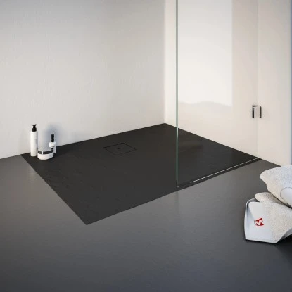 Schulte Duschwanne Mineralguss Mit Steinstruktur 800 X 1000 Mm Anthrazit 4 Schulte Duschwanne Mineralguss Mit Steinstruktur 800 X 1000 Mm Anthrazit - Image 2