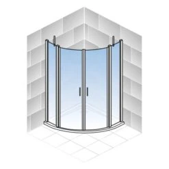 Schulte ExpressPlus Runddusche AlexaStyle2.0 90 X90 X 192 Cm Mit Radius: 550 Mm -Badkomfort Verkauf 4060991064067 2053 7 5