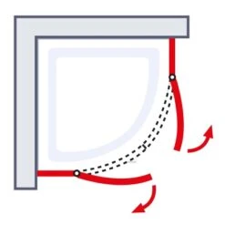 Schulte ExpressPlus Runddusche AlexaStyle2.0 90 X90 X 192 Cm Mit Radius: 550 Mm -Badkomfort Verkauf 4060991064067 2053 7 6
