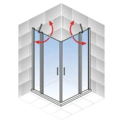 Schulte ExpressPlus Eckeinstieg AlexaStyle2.090 X 90 X 192 Cm 4-teilig 12 Schulte ExpressPlus Eckeinstieg AlexaStyle2.090 X 90 X 192 Cm 4-teilig -Badkomfort Verkauf 4060991064074 2053 4 5