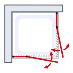 Schulte ExpressPlus Eckeinstieg AlexaStyle2.090 X 90 X 192 Cm 4-teilig 11 Schulte ExpressPlus Eckeinstieg AlexaStyle2.090 X 90 X 192 Cm 4-teilig -Badkomfort Verkauf 4060991064074 2053 4 6