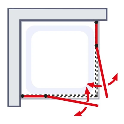 Schulte ExpressPlus Eckeinstieg AlexaStyle2.090 X 90 X 192 Cm 4-teilig 6 Schulte ExpressPlus Eckeinstieg AlexaStyle2.090 X 90 X 192 Cm 4-teilig - Image 4