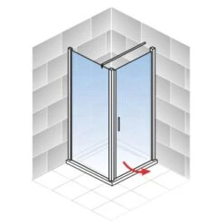 Schulte Sunny Drehtür Mit Seitenwand 90 X 80 X 180 Cm Weiß -Badkomfort Verkauf 4060991064081 5