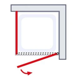 Schulte Sunny Drehtür Mit Seitenwand 80 X 90 X 180 Cm Weiß -Badkomfort Verkauf 4060991064098 6