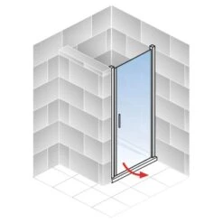 Schulte ExpressPlus Drehtür Nische AlexaStyle2.0 Depoli Light 80 X 192 Cm -Badkomfort Verkauf 4060991064128 2053 8 5