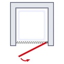 Schulte ExpressPlus Drehtür Nische AlexaStyle2.0 Depoli Light 80 X 192 Cm -Badkomfort Verkauf 4060991064128 2053 8 6