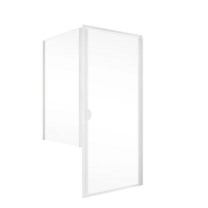 Schulte Sunny Drehtür Mit Verkürzter Seitenwand Echtglas Klar Alpinweiß 4 Schulte Sunny Drehtür Mit Verkürzter Seitenwand Echtglas Klar Alpinweiß - Image 2