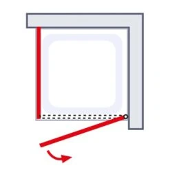 Schulte Sunny Drehtür Mit Verkürzter Seitenwand Echtglas Klar Alpinweiß 15 Schulte Sunny Drehtür Mit Verkürzter Seitenwand Echtglas Klar Alpinweiß -Badkomfort Verkauf 4060991064180 5