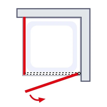Schulte Sunny Drehtür Mit Verkürzter Seitenwand Echtglas Klar Alpinweiß 7 Schulte Sunny Drehtür Mit Verkürzter Seitenwand Echtglas Klar Alpinweiß - Image 5