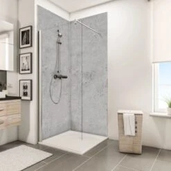 Schulte ExpressPlus DecoDesign Duschrückwand Dekor Stein Grau Hell 210x120cm 7 Schulte ExpressPlus DecoDesign Duschrückwand Dekor Stein Grau Hell 210x120cm -Badkomfort Verkauf 4060991067679 Bild03