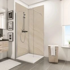 Schulte ExpressPlus DecoDesign Duschrückwand Dekor Sandstein Hell 210x100cm 7 Schulte ExpressPlus DecoDesign Duschrückwand Dekor Sandstein Hell 210x100cm -Badkomfort Verkauf 4060991067891 Bild03