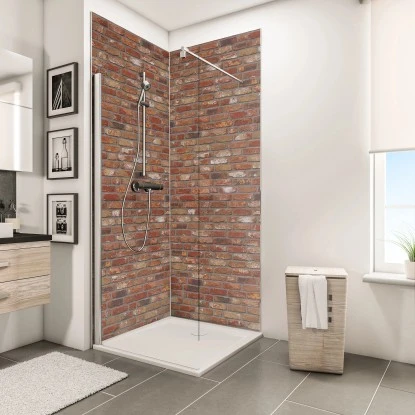 Schulte ExpressPlus DecoDesign Duschrückwand Dekor Klinker 255x150cm 5 Schulte ExpressPlus DecoDesign Duschrückwand Dekor Klinker 255x150cm - Image 3