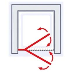 Schulte MasterClass Drehtür An Nebenteil Für Nische 90 X 200 Cm Chromoptik 15 Schulte MasterClass Drehtür An Nebenteil Für Nische 90 X 200 Cm Chromoptik -Badkomfort Verkauf 4060991069031 3