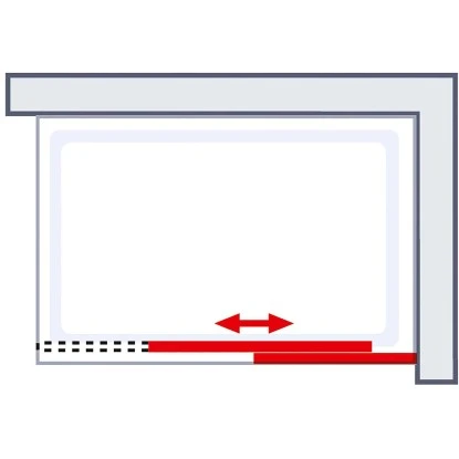 Schulte Walk In Schiebetür Toura Rollen 200 X 120 Cm Schwarz Klar Hell Festel. R 7 Schulte Walk In Schiebetür Toura Rollen 200 X 120 Cm Schwarz Klar Hell Festel. R - Image 5