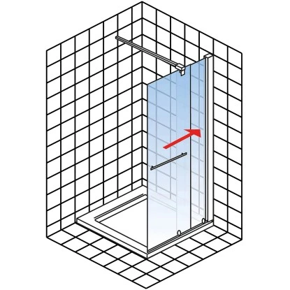 Schulte Walk In Schiebetür Toura Rollen 200 X 120 Cm Schwarz Klar Hell Festel. R 8 Schulte Walk In Schiebetür Toura Rollen 200 X 120 Cm Schwarz Klar Hell Festel. R - Image 6