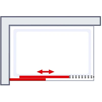 Schulte Walk In Schiebetür Toura Rollen 200 X 120 Cm Schwarz Klar Hell Festel. L 8 Schulte Walk In Schiebetür Toura Rollen 200 X 120 Cm Schwarz Klar Hell Festel. L - Image 6