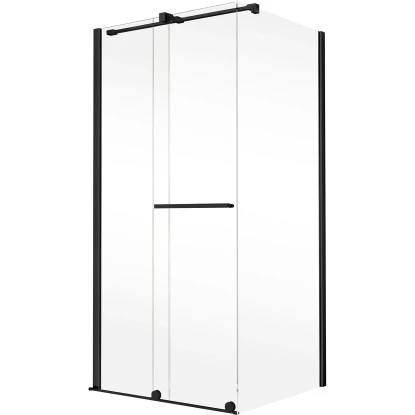 Schulte Schiebetür Toura Mit Seitenwand R 200 X 120 X 80 Cm Schwarz Klar Hell 4 Schulte Schiebetür Toura Mit Seitenwand R 200 X 120 X 80 Cm Schwarz Klar Hell - Image 2