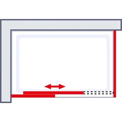 Schulte Schiebetür Toura Mit Seitenwand R 200 X 120 X 80 Cm Schwarz Klar Hell 8 Schulte Schiebetür Toura Mit Seitenwand R 200 X 120 X 80 Cm Schwarz Klar Hell - Image 6