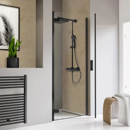 Schulte Drehtür Toura Nische Pendelbar Schwarz 200 X 90 Cm Klar Hell Anschlag L 3 Schulte Drehtür Toura Nische Pendelbar Schwarz 200 X 90 Cm Klar Hell Anschlag L