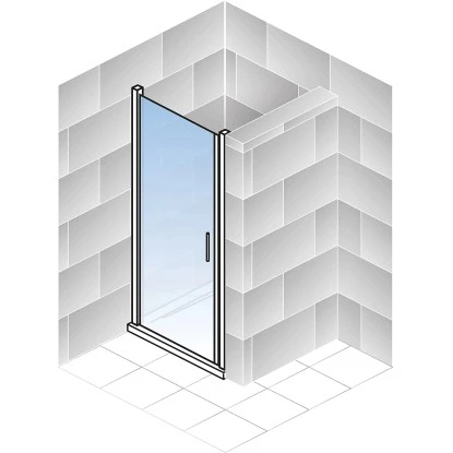 Schulte Drehtür Toura Nische Pendelbar Schwarz 200 X 90 Cm Klar Hell Anschlag L 8 Schulte Drehtür Toura Nische Pendelbar Schwarz 200 X 90 Cm Klar Hell Anschlag L - Image 6