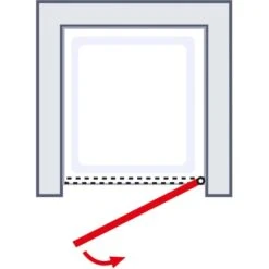 Schulte Drehtür Toura Nische Pendelbar Schwarz 200 X 100 Cm Klar Hell Anschlag R -Badkomfort Verkauf 4060991070013 2053 5