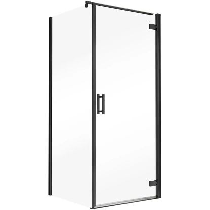 Schulte Drehtür Toura R + Seitenwand Pendelbar Schwarz 200 X 90 X 90 Cm Klar Hel 4 Schulte Drehtür Toura R + Seitenwand Pendelbar Schwarz 200 X 90 X 90 Cm Klar Hel - Image 2