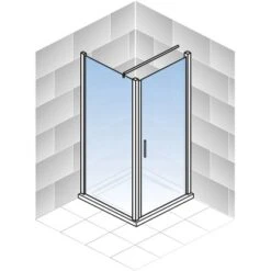 Schulte Drehtür Toura R + Seitenwand Pendelbar Schwarz 200 X 90 X 90 Cm Klar Hel 12 Schulte Drehtür Toura R + Seitenwand Pendelbar Schwarz 200 X 90 X 90 Cm Klar Hel -Badkomfort Verkauf 4060991070051 2053 5