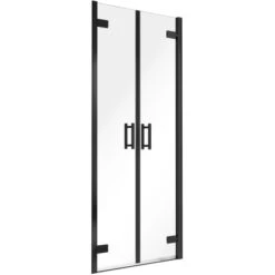 Schulte Pendeltür Toura Nische Schwarz 200 Cm X 90 Cm Klar Hell -Badkomfort Verkauf 4060991070105 2053 2