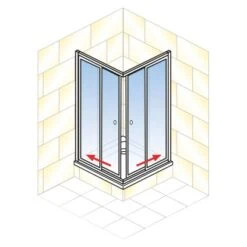 Schulte Eckeinstieg Mit Schiebetüren Sunny 180 Cm X 75-90 Cm Silber Klarglas 13 Schulte Eckeinstieg Mit Schiebetüren Sunny 180 Cm X 75-90 Cm Silber Klarglas -Badkomfort Verkauf 4060991070228 2053 AI 01