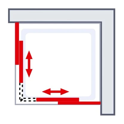 Schulte Eckeinstieg Mit Schiebetüren Sunny 180 Cm X 75-90 Cm Silber Klarglas 9 Schulte Eckeinstieg Mit Schiebetüren Sunny 180 Cm X 75-90 Cm Silber Klarglas - Image 7