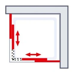 Schulte Eckeinstieg Mit Schiebetüren Sunny 180 Cm X 75-90 Cm Weiß Glasdekor 15 Schulte Eckeinstieg Mit Schiebetüren Sunny 180 Cm X 75-90 Cm Weiß Glasdekor -Badkomfort Verkauf 4060991070501 2053 AI 02