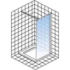 Schulte Walk In Frontteil Alexa Style 2.0 Dekor Frame Mattschwarz 200 X 120 Cm -Badkomfort Verkauf 4060991070907 2053 5