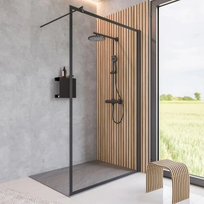 Schulte Walk In Frontteil Alexa Style 2.0 Dekor Frame Mattschwarz 200 X 140 Cm 3 Schulte Walk In Frontteil Alexa Style 2.0 Dekor Frame Mattschwarz 200 X 140 Cm