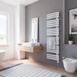 Schulte Badheizkörper Breda Steckerfertig + Heizstab 3 R Alpinweiß 169 X 50 Cm