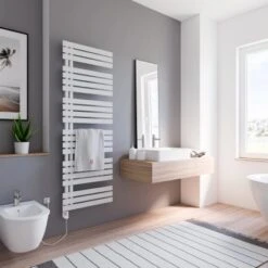 Schulte Badheizkörper Breda Steckerfertig + Heizstab 3 L Alpinweiß 169 X 60 Cm