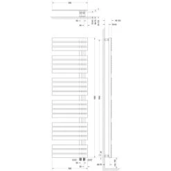 Schulte Badheizkörper Breda Steckerfertig + Heizstab 5 R Alpinweiß 169 X 50 Cm