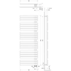 Schulte Badheizkörper Breda Steckerfertig + Heizstab 5 R Alpinweiß 169 X 60 Cm