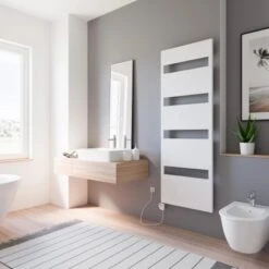 Schulte Badheizkörper Turin Steckerfertig Heizstab 3 L Alpinweiß 170,3 X 60,5 Cm