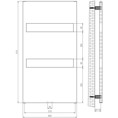 Schulte Badheizkörper Turin Steckerfertig Heizstab 5 L Alpinweiß 114,3 X 60,5 Cm 4 Schulte Badheizkörper Turin Steckerfertig Heizstab 5 L Alpinweiß 114,3 X 60,5 Cm - Image 2