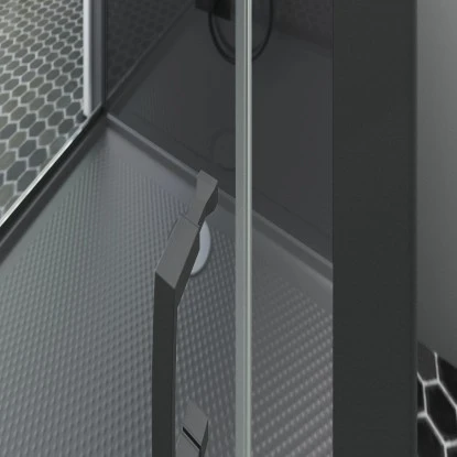 Schulte ExpressPlus Komplettdusche-Schiebetür Bali Mattschwarz 215 Cm X 115 Cm 11 Schulte ExpressPlus Komplettdusche-Schiebetür Bali Mattschwarz 215 Cm X 115 Cm - Image 9