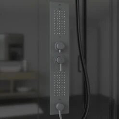 Schulte ExpressPlus Komplettdusche-Schiebetür Bali Mattschwarz 215 Cm X 115 Cm 23 Schulte ExpressPlus Komplettdusche-Schiebetür Bali Mattschwarz 215 Cm X 115 Cm -Badkomfort Verkauf 4060991074998 2053 CU 10