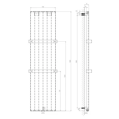 Schulte Design-Heizkörper New York Mit Mittenanschluss 771 W Anthrazit 4 Schulte Design-Heizkörper New York Mit Mittenanschluss 771 W Anthrazit - Image 2