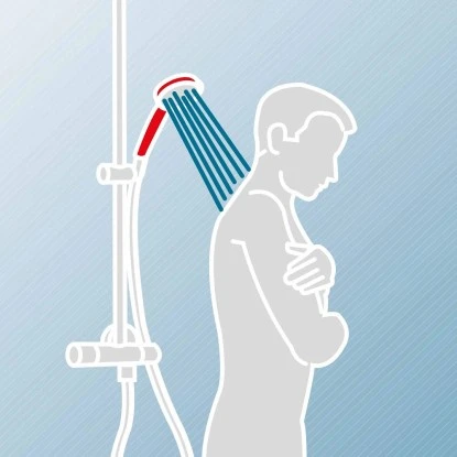 Schulte Duschsystem DuschMaster Rain Classic Eckig Edelstahloptik 5 Schulte Duschsystem DuschMaster Rain Classic Eckig Edelstahloptik - Image 3