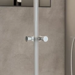 Schulte Eckeinstieg Mit Schiebetüren Sunny 180 Cm X 75-90 Cm Schwarz Glasdekor -Badkomfort Verkauf 5777008 CU 01 4