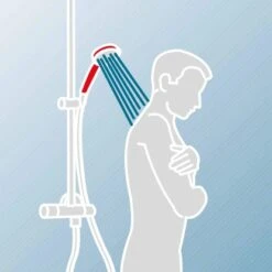 Schulte ExpressPlus Duschsystem White Style Version"Square" Mit Umsteller -Badkomfort Verkauf 60991064524 2053 064524 12