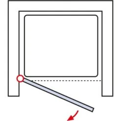 Schulte ExpressPlus Drehtür In Nische Garant Alu Natur Rechts 200x100cm -Badkomfort Verkauf 63368 2053 4060991056079 6